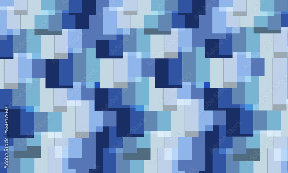 blue white gray irregular square abstract background illustration