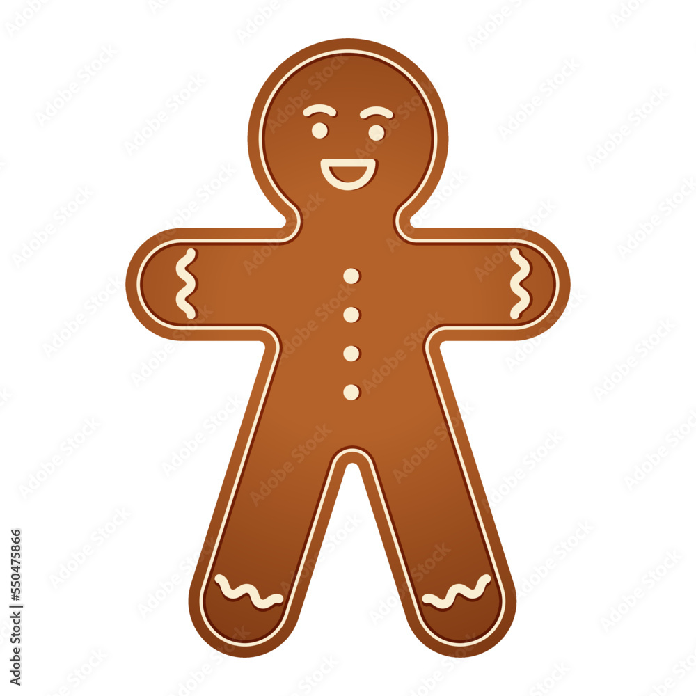 Christmas gingerbread, food for the winter holidays. Vector illustration. Christmas gingerbread, food for the winter holidays. Vector illustration.