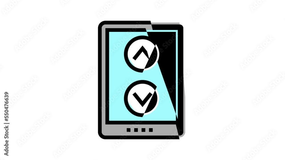 screen scroll color icon animation screen scroll color icon animation
