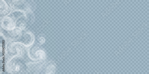 Vector texture Cold winter wind. Christmas cold snow effect.Smoke, Steam png vector
