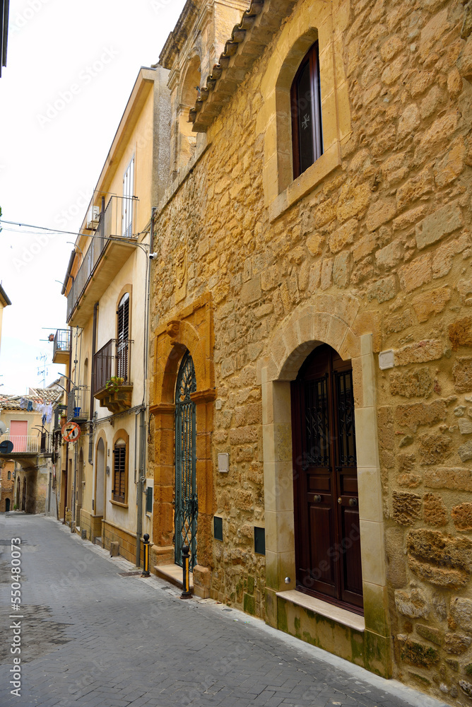 the historic center of Enna Sicily Italy