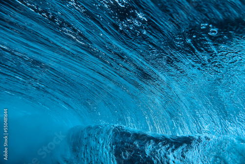 Canvas Print Powerful wave at sunny day