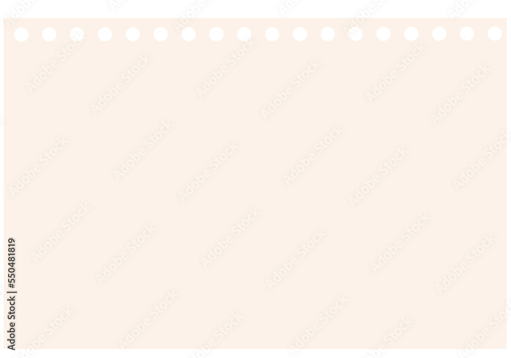 Simple Punched Note Paper Simple Punched Note Paper