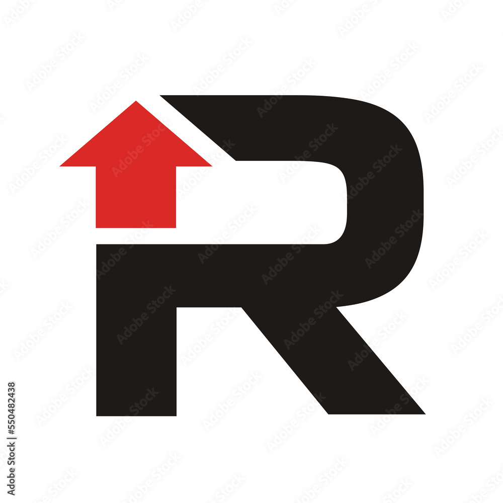 R with arrow. R with arrow.