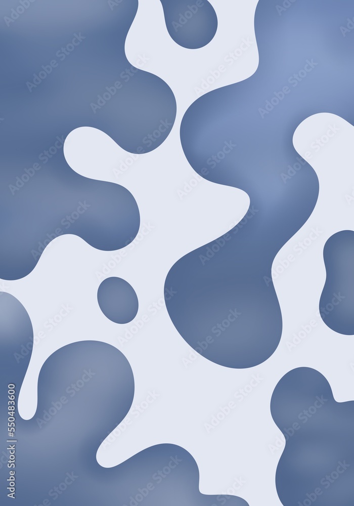 Blue Fluid Abstract Illustration Blue Fluid Abstract Illustration