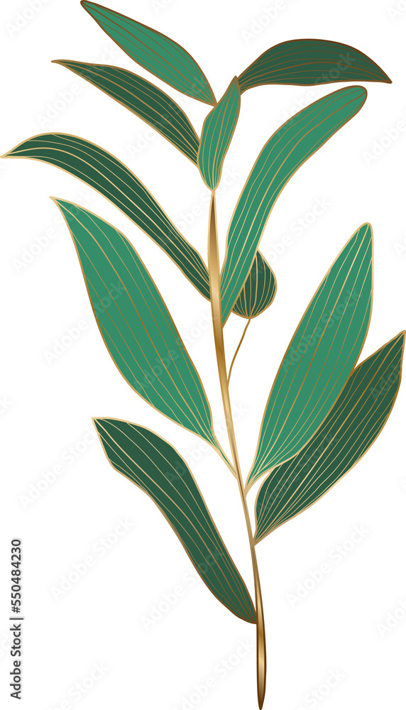 Fototapeta premium olive branch decorative element