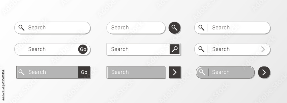 Search Bar for ui, design and web site. Search Bar for ui, design and web site.