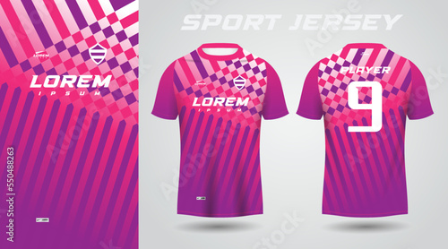 purple pink sport jersey design