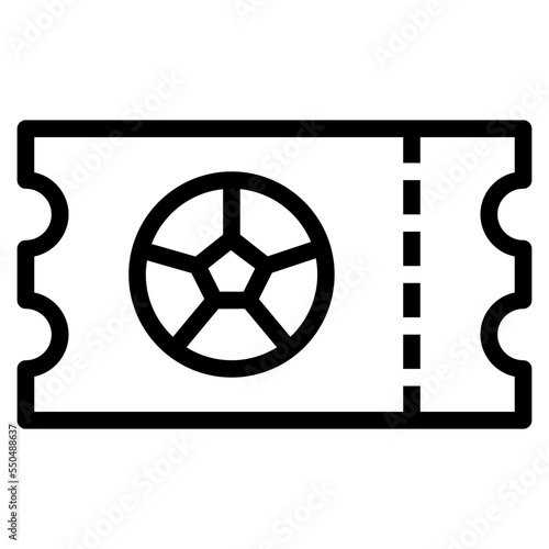 ticket outline icon