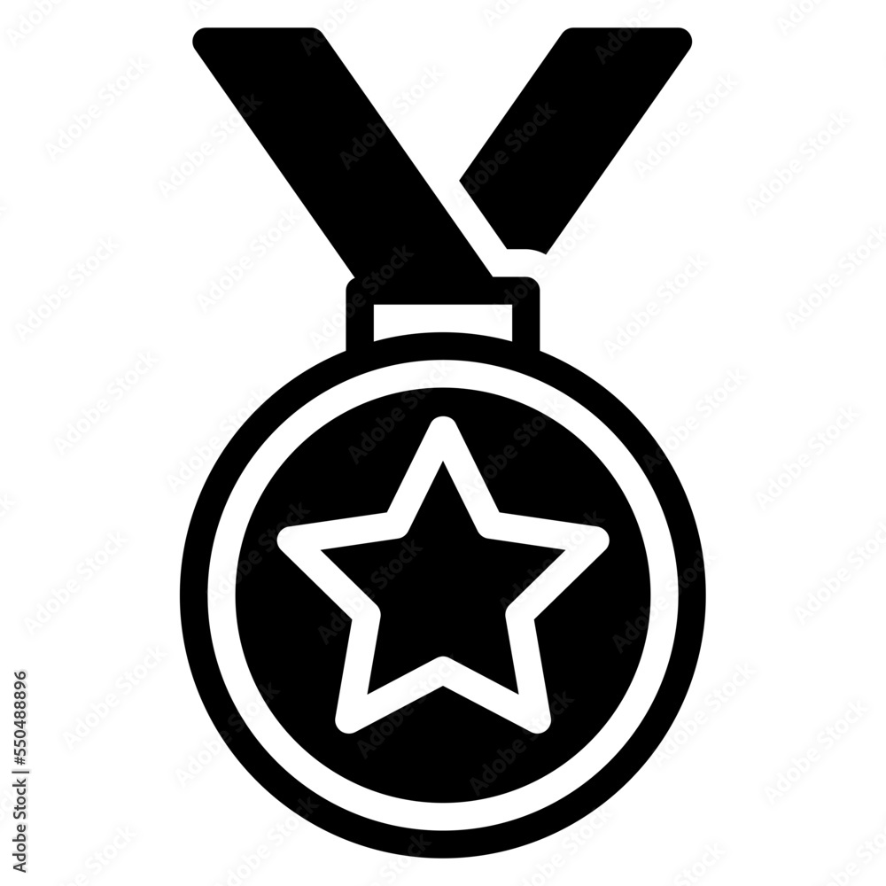 medal glyph icon medal glyph icon