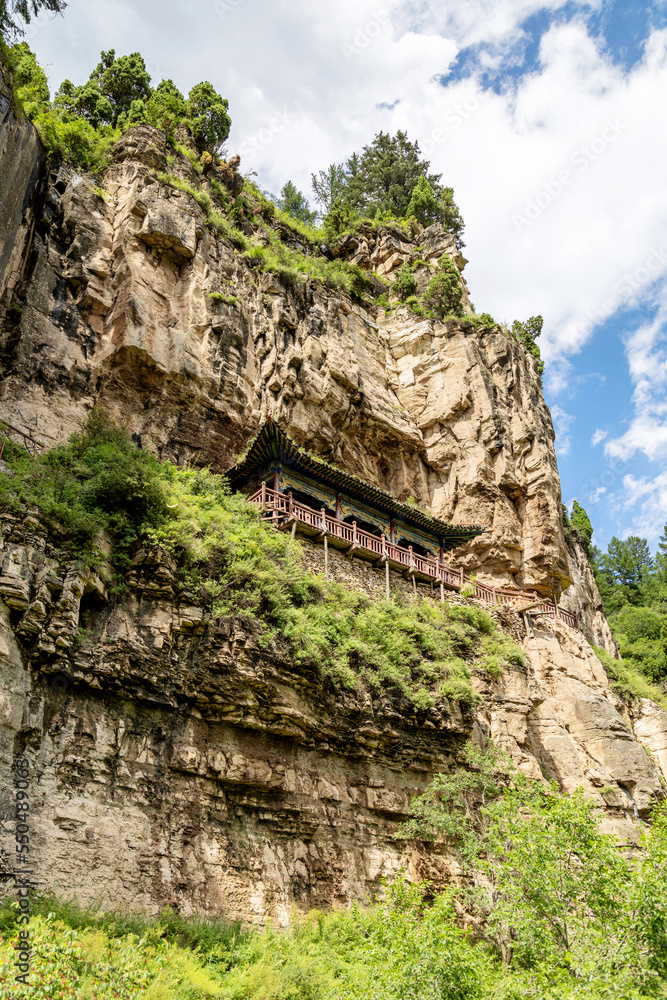 A temple built on a cliff