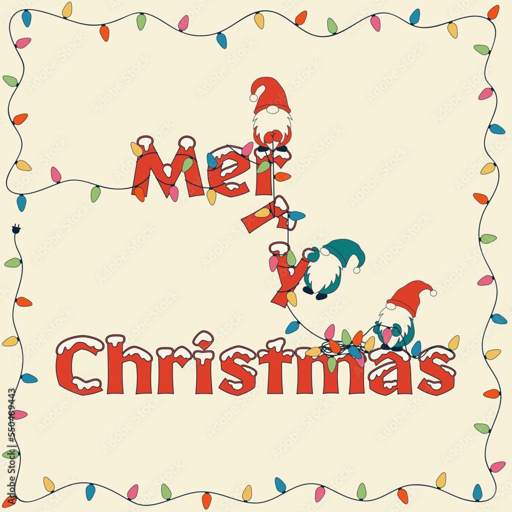Merry Christmas greeting card, banner or poster. Merry Christmas greeting card, banner or poster.