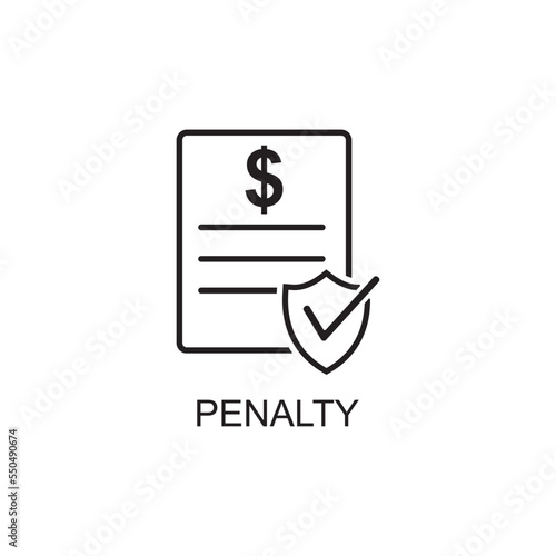 penalty icon , business icon vector