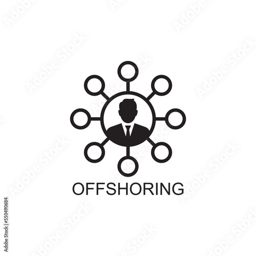 offshore icon , finance icon vector