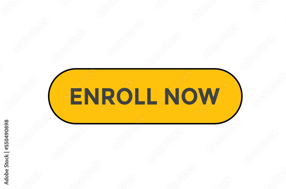 Enroll now button. web banner template Vector Illustration
Enroll now button. web banner template Vector Illustration