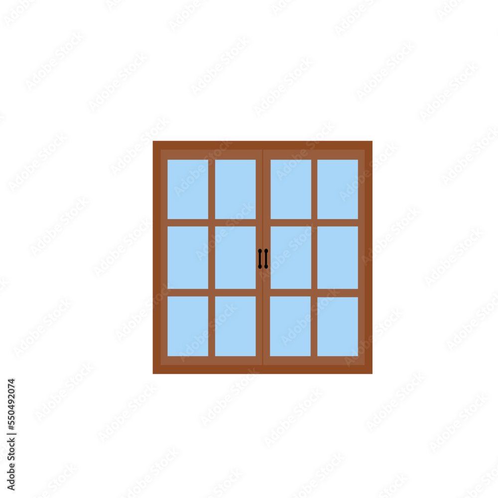 Obraz premium window isolated vector illustration
