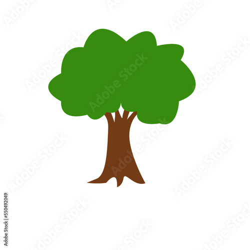 tree isolated vector illustration