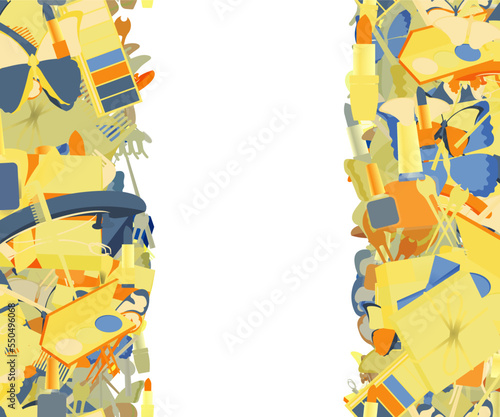 Background pattern abstract design texture. Vertical seamless stripes. Border frame, transparent background. Theme is about gorgeous, parlor, decoration, Butterfly, claw, giftbox, delicate