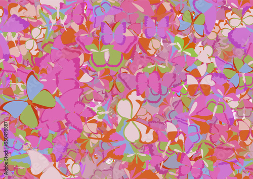 Background pattern abstract design texture. Seamless. Theme is about exotic, decoration, background, wing, spring, fly, Pipevine, silhouette, wildlife, Butterfly, delicate, tropical, Red Admiral