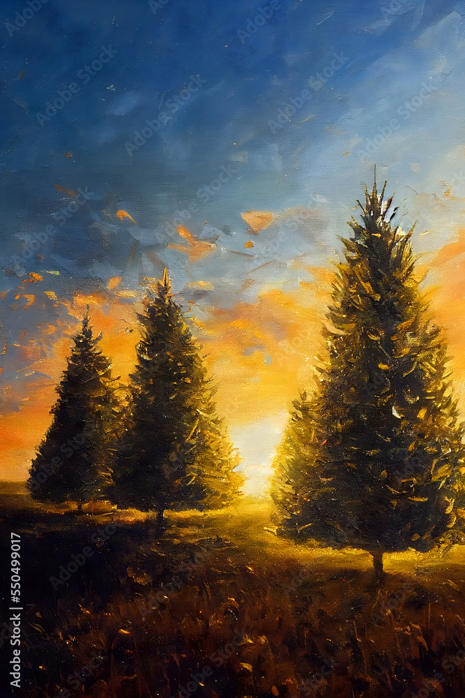 sunset in the forest, Made by AI sunset in the forest, Made by AI