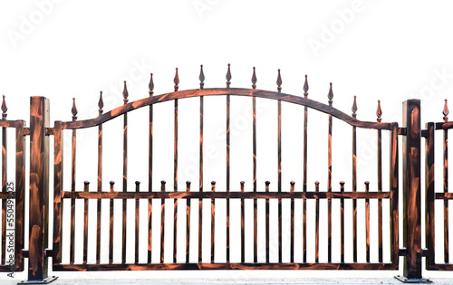 Wrought Iron Fence on transparent background png