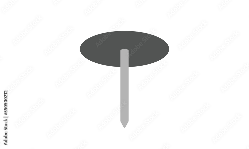Thumbtack flat icon for web. Simple pin thumbtack sign vector design. Minimalist thumbtack web icon isolated on white background. Pin logo clipart . Office supplies symbol icon Thumbtack flat icon for web. Simple pin thumbtack sign vector design. Minimalist thumbtack web icon isolated on white background. Pin logo clipart . Office supplies symbol icon