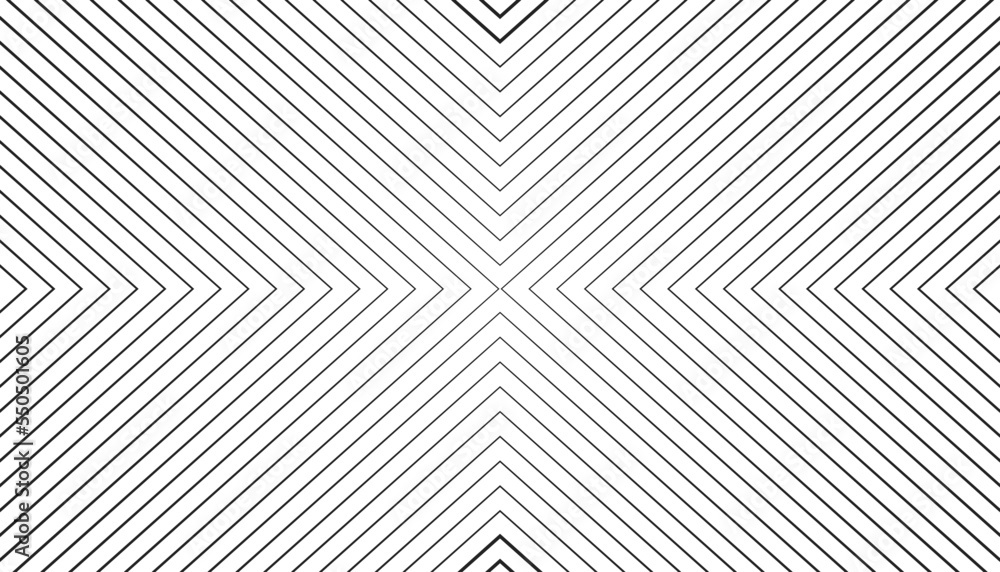 Abstract black geometric pattern background. Minimal monochrome stripe texture isolated on white background. - obrazy, fototapety, plakaty 