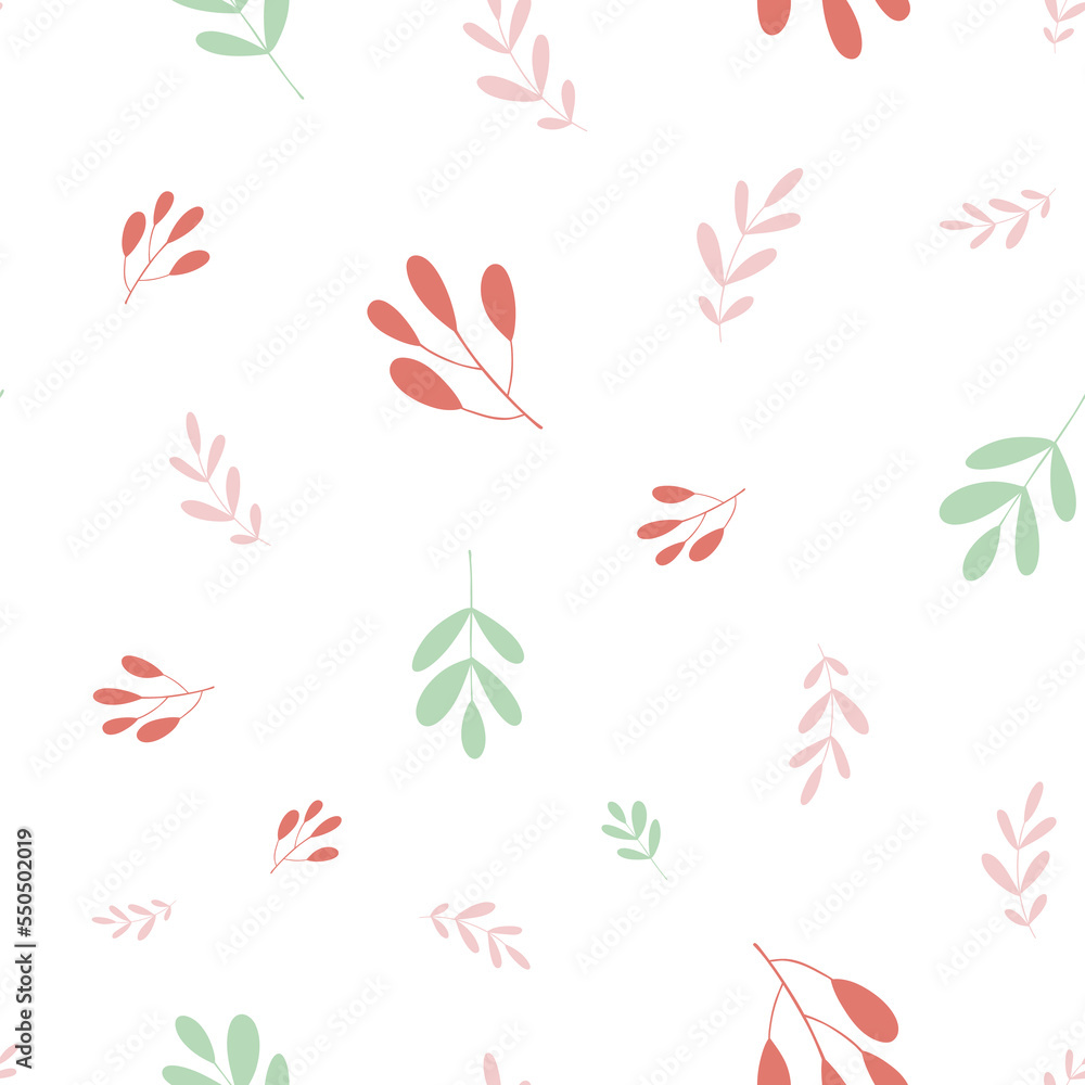 Floral vector seamless pattern. Perfect for modern wallpaper, fabric, home decor, and wrapping projects.