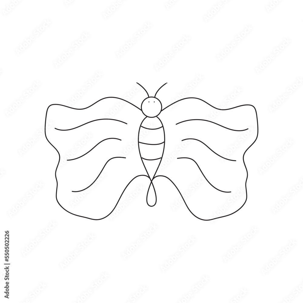 Butterfly line art vector isolated on white. Perfect for home decor such as posters, wall art, tote bag, t-shirt print, sticker, mobile case Butterfly line art vector isolated on white. Perfect for home decor such as posters, wall art, tote bag, t-shirt print, sticker, mobile case