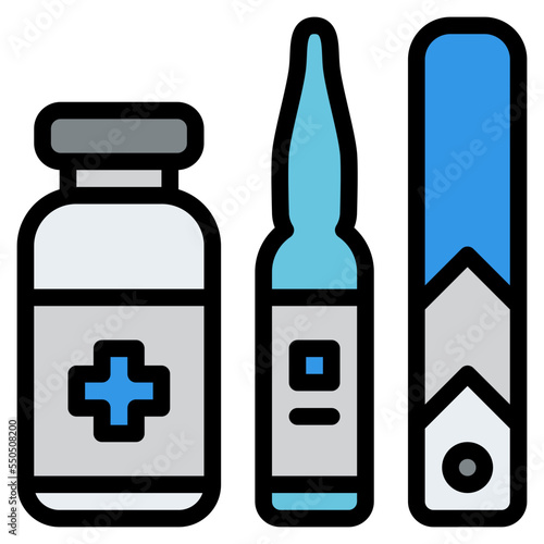 ampoule ampule ampula medical icon