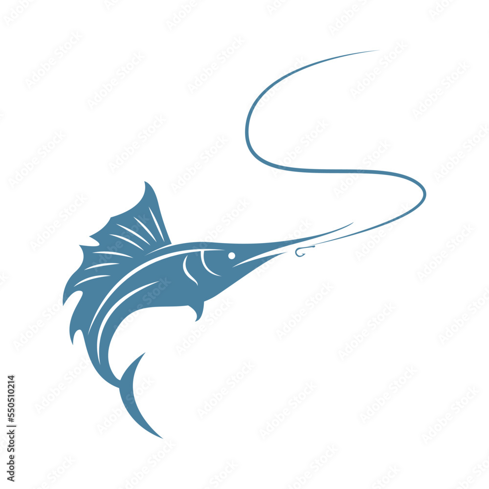 Fishing logo icon design