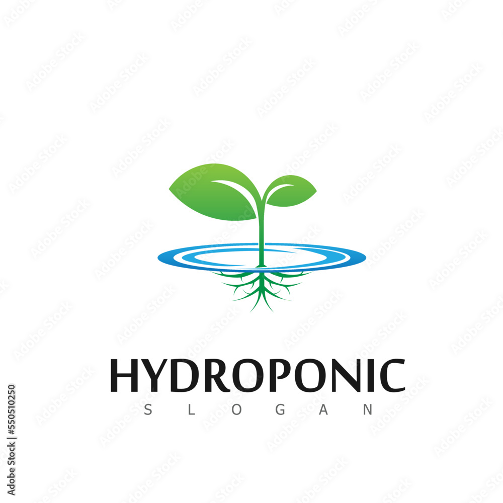 hydroponic logo nature natural leaf hydroponic logo nature natural leaf