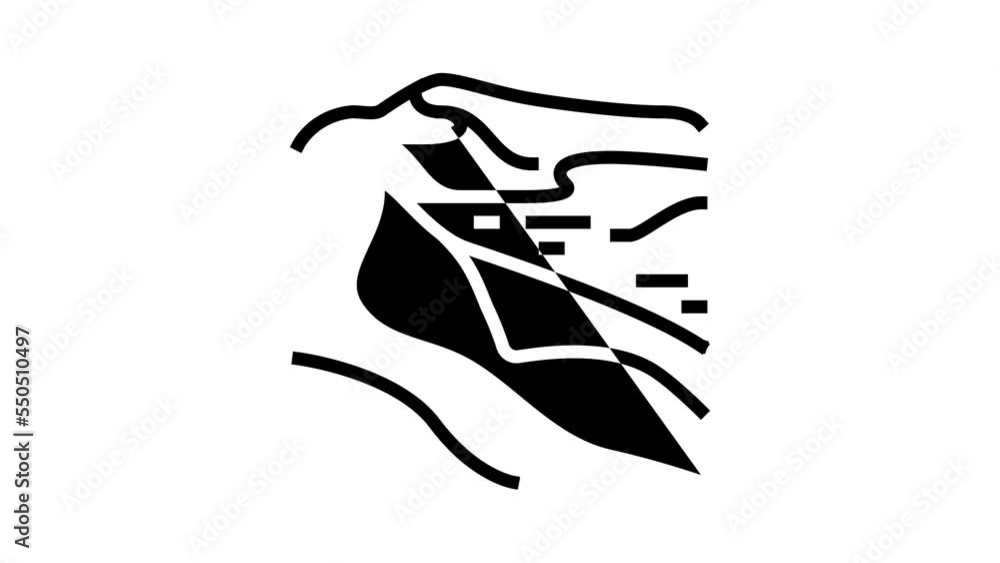 namib desert line icon animation namib desert line icon animation