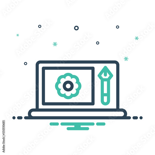 Mix icon for designing