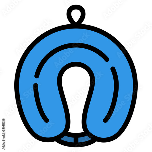 pillow flight sleep trip travel icon