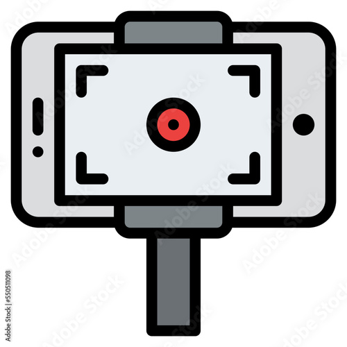 video record clip vlog icon