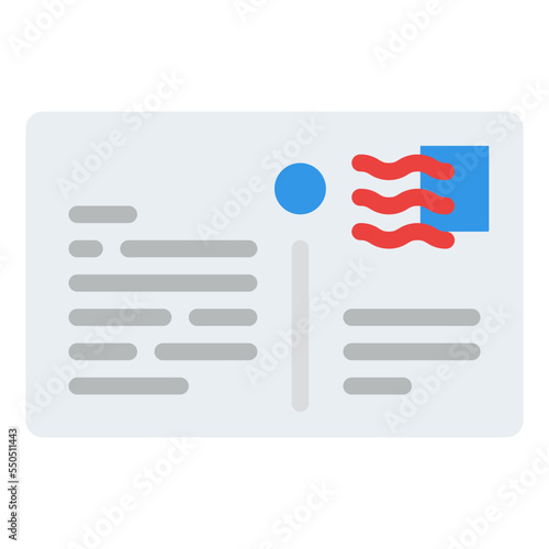 postcard write memory story icon