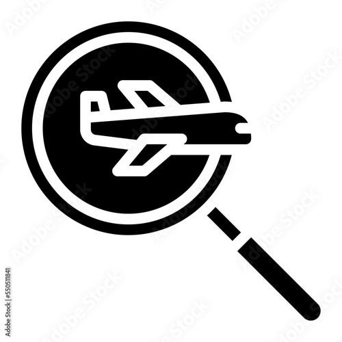 discovery search trip travel flight icon
