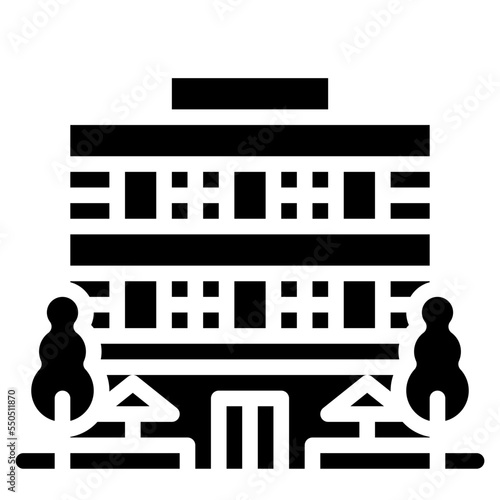 hotel accommodation motel travel icon
