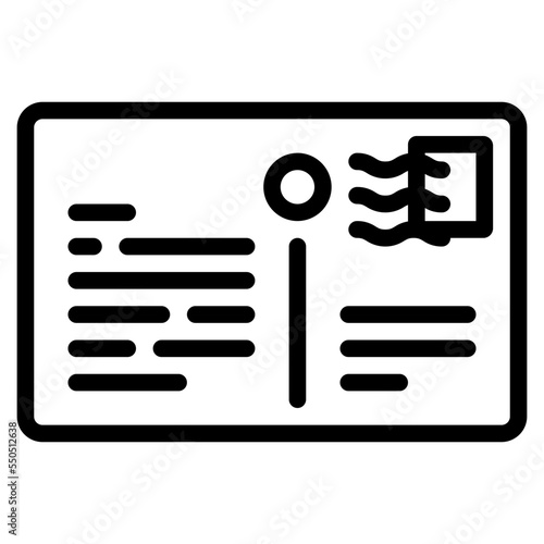 postcard write memory story icon
