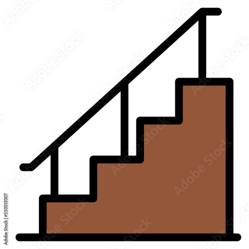 stairs stairway hotel house icon