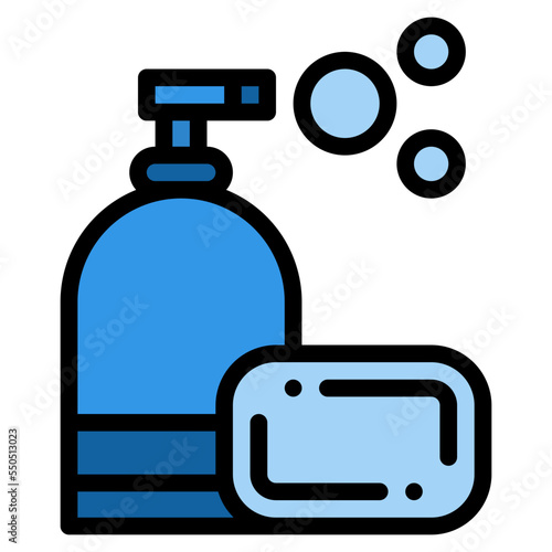 toiletries soap lamp icon