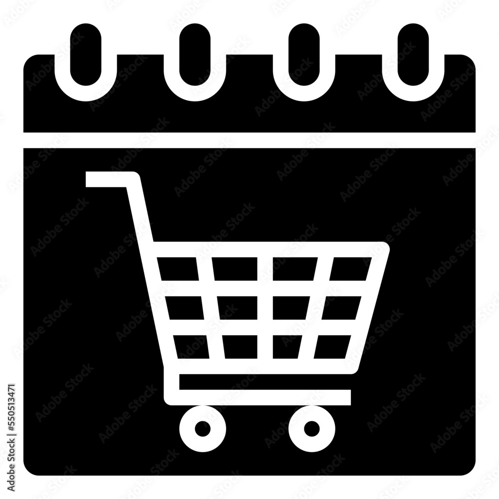shopping day glyph icon shopping day glyph icon