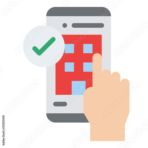 online reservation booking completed icon