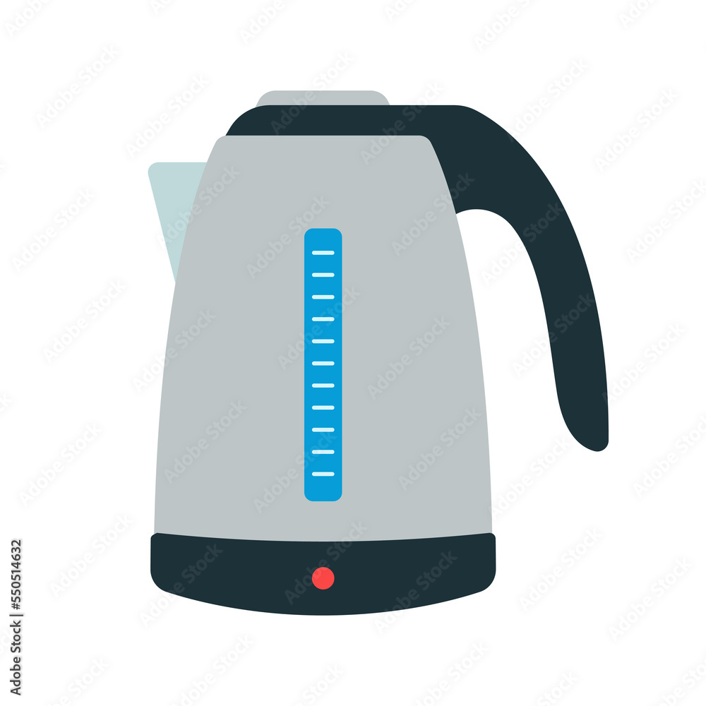electric kettle flat vector illustration modern logo icon design isolated on white background electric kettle flat vector illustration modern logo icon design isolated on white background