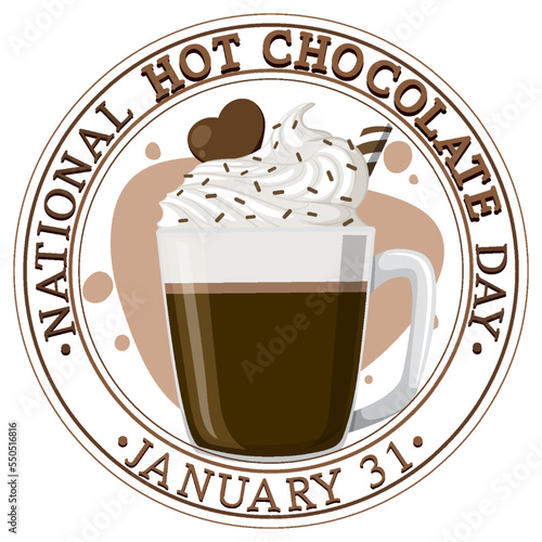 National Hot Chocolate Day Banner Design