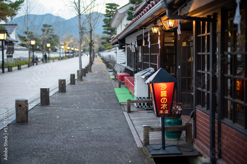 山陰の小京都 秋の津和野の夕暮れ  島根県