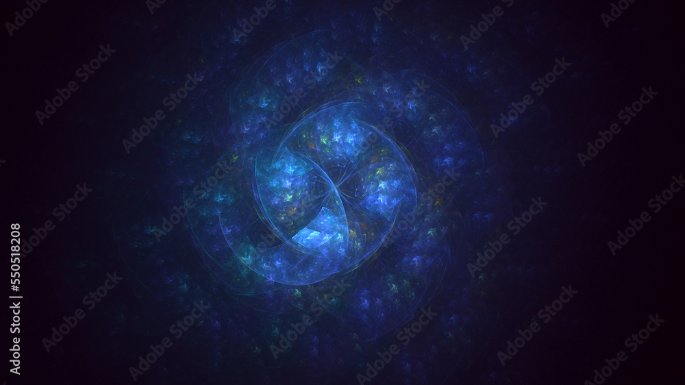 3D rendering abstract circle light background