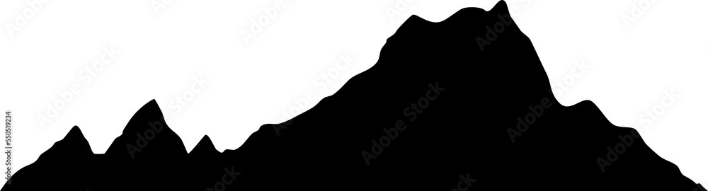 mountains silhouette. black mountains mountains silhouette. black mountains