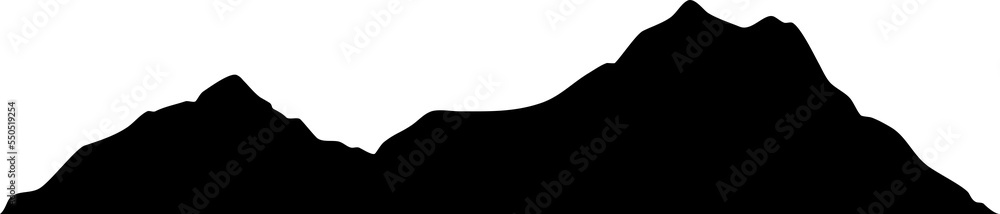 mountains silhouette. black mountains mountains silhouette. black mountains